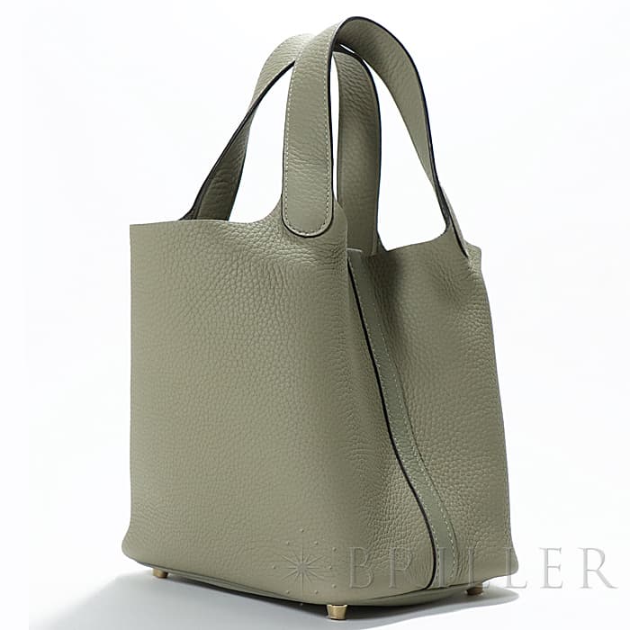 HERMES エルメス ピコタン ロック PM トリヨンクレマンス セージ ゴールド金具 18
