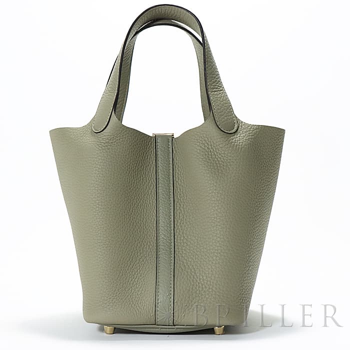 HERMES エルメス ピコタン ロック PM トリヨンクレマンス セージ ゴールド金具 1