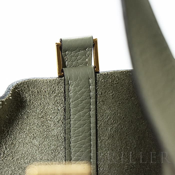 HERMES エルメス ピコタン ロック PM トリヨンクレマンス セージ ゴールド金具 24