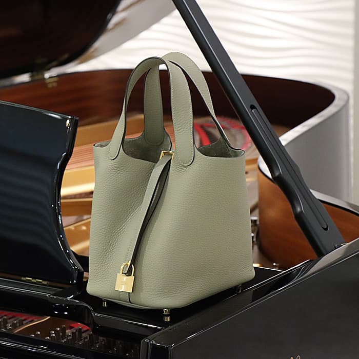 HERMES エルメス ピコタン ロック PM トリヨンクレマンス セージ ゴールド金具 2