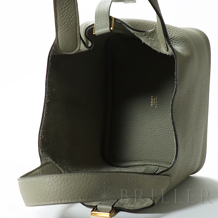 HERMES エルメス ピコタン ロック PM トリヨンクレマンス セージ ゴールド金具 4