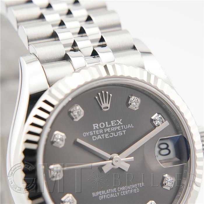 ROLEX ロレックス デイトジャスト 31 278274G グレー ジュビリーブレスレット 6