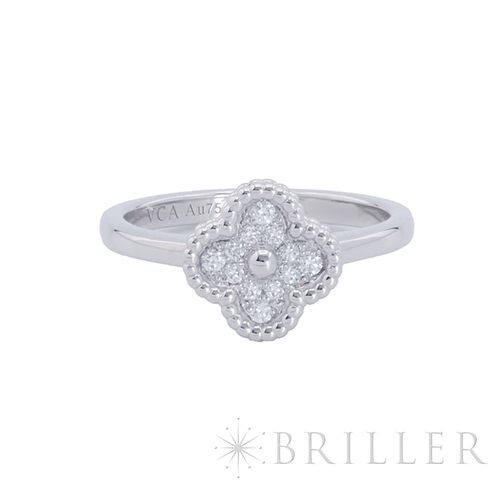 Van Cleef & Arpels ヴァン クリーフ&アーペル スウィート アルハンブラ リング ホワイトゴールド ダイヤモンド VCARO85800 9号 メイン