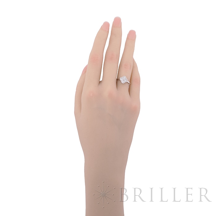 Van Cleef & Arpels ヴァン クリーフ&アーペル スウィート アルハンブラ リング ホワイトゴールド ダイヤモンド VCARO85800 9号 13