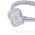 Van Cleef & Arpels ヴァン クリーフ&アーペル スウィート アルハンブラ リング ホワイトゴールド ダイヤモンド VCARO85800 9号 5
