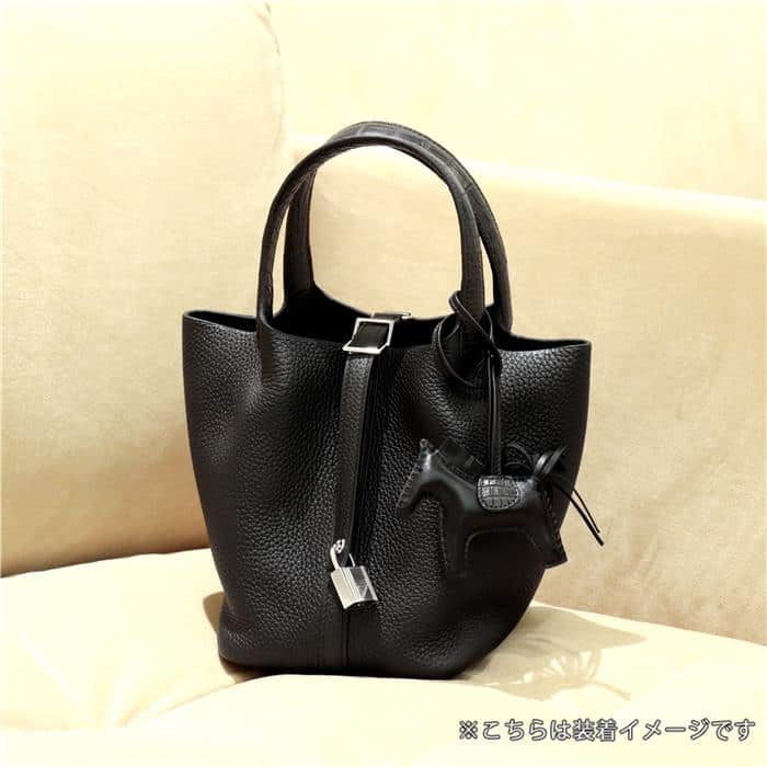 新品)HERMES エルメス バッグチャーム ロデオ PM ブラック(商品ID ...