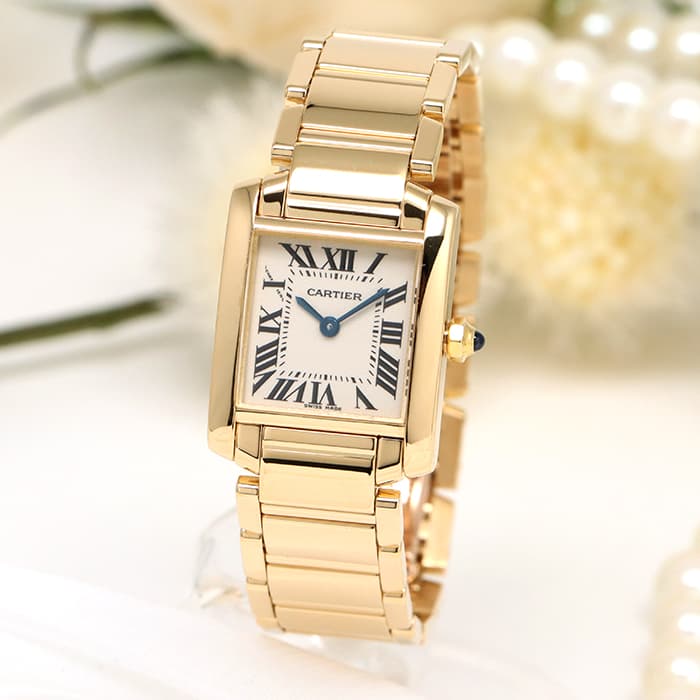 CARTIER カルティエ タンク フランセーズ SM W50002N2  イエローゴールド 2