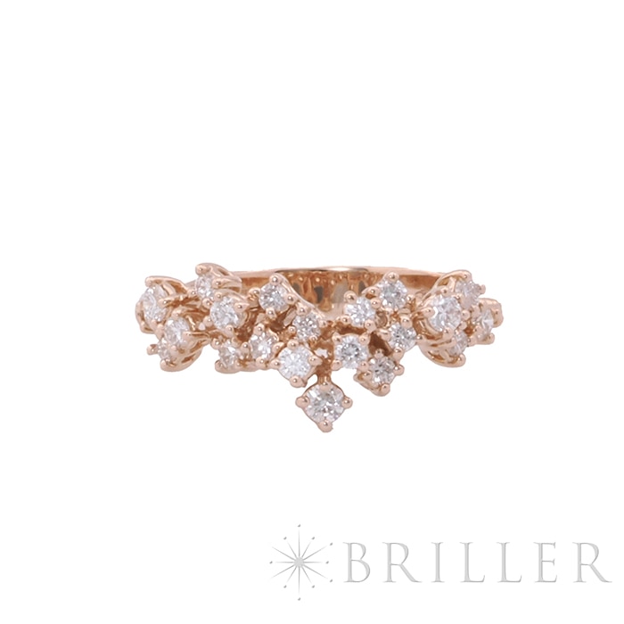 新品)Damiani ダミアーニ ミモザ リング ダイヤモンド ピンクゴールド