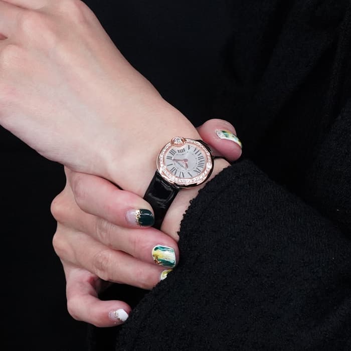 CARTIER カルティエ バロン ブラン ドゥ カルティエ WJBL0004 ピンクゴールド ダイヤ 28