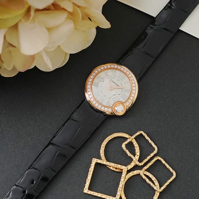 CARTIER カルティエ バロン ブラン ドゥ カルティエ WJBL0004 ピンクゴールド ダイヤ 2