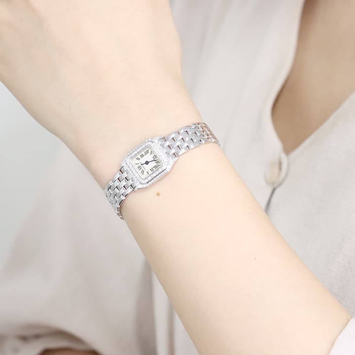 CARTIER カルティエ パンテール ミニパンテール WF3210F3  ベゼルダイヤ 28