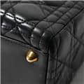 CHRISTIAN DIOR クリスチャン ディオール レディディオール ラージ カナージュ ラムスキン ブラック 20