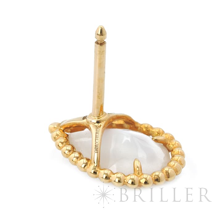 BOUCHERON　ブシュロン セルパンボエム スタッズイヤリング スモール イエローゴールド マザーオブパール JCO01285 10