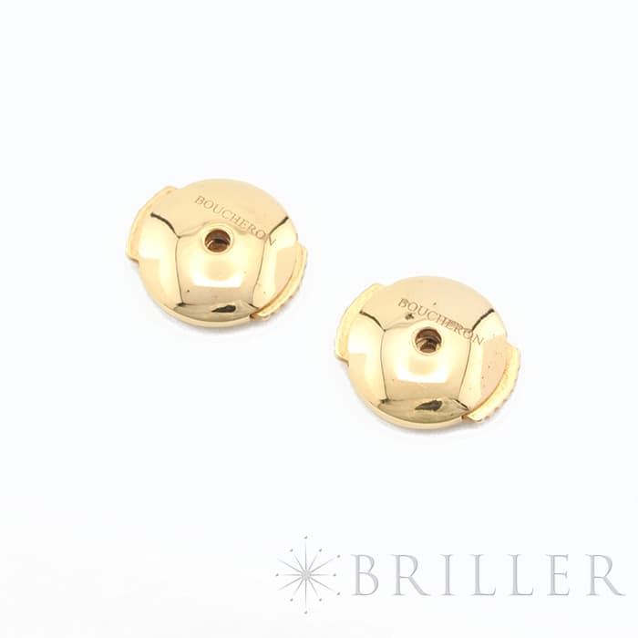 BOUCHERON　ブシュロン セルパンボエム スタッズイヤリング スモール イエローゴールド マザーオブパール JCO01285 12