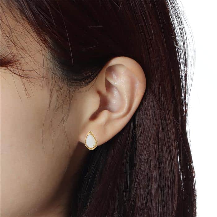 BOUCHERON　ブシュロン セルパンボエム スタッズイヤリング スモール イエローゴールド マザーオブパール JCO01285 13