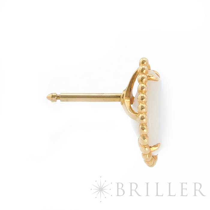 BOUCHERON　ブシュロン セルパンボエム スタッズイヤリング スモール イエローゴールド マザーオブパール JCO01285 4