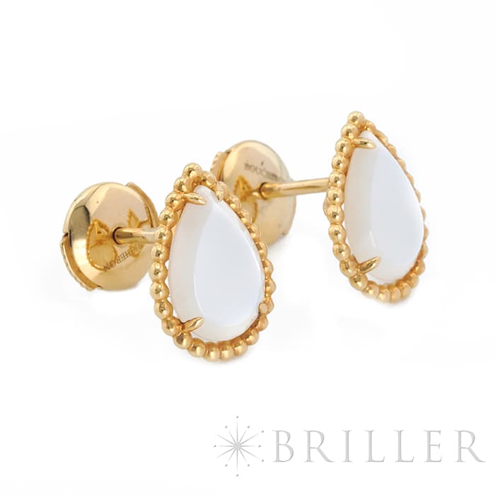 BOUCHERON　ブシュロン セルパンボエム スタッズイヤリング スモール イエローゴールド マザーオブパール JCO01285 7