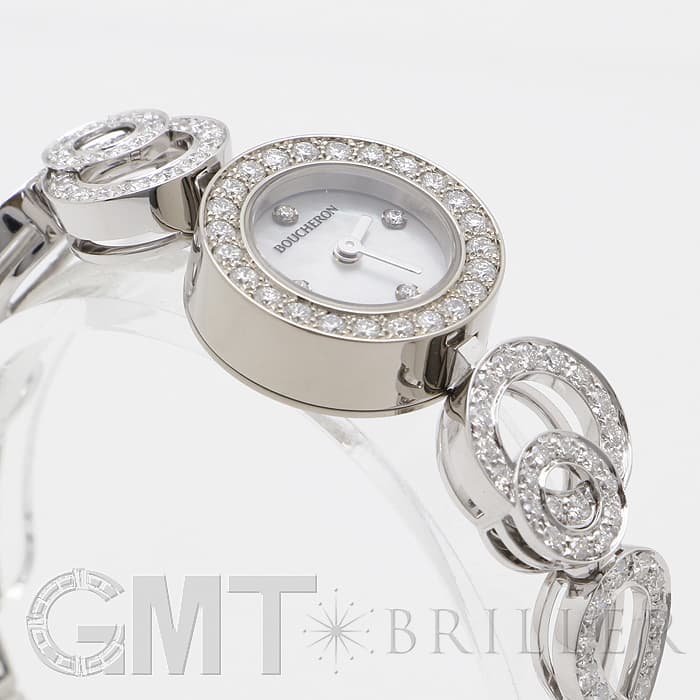 BOUCHERON　ブシュロン アバ デコ WA008503 ホワイトシェル 18mm ホワイトゴールド ブレス 12