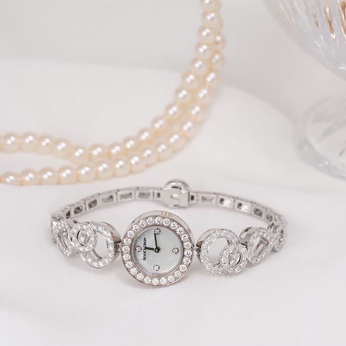 BOUCHERON　ブシュロン アバ デコ WA008503 ホワイトシェル 18mm ホワイトゴールド ブレス 2