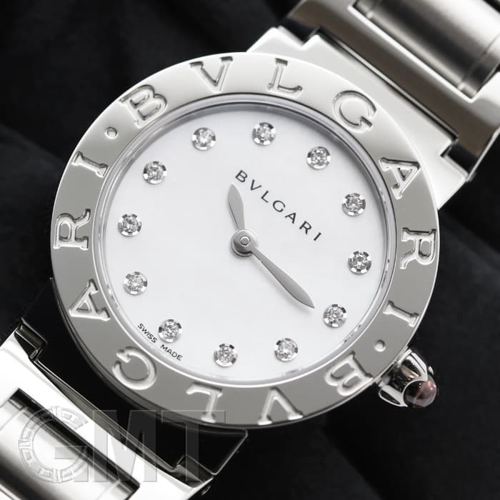 BVLGARI ブルガリ ブルガリ・ブルガリ BBL26WSS/12 12Pダイヤ ホワイト MOP 15