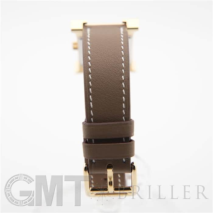 HERMES エルメス Hウォッチ HH1.201.229 ホワイト エトゥープ 19