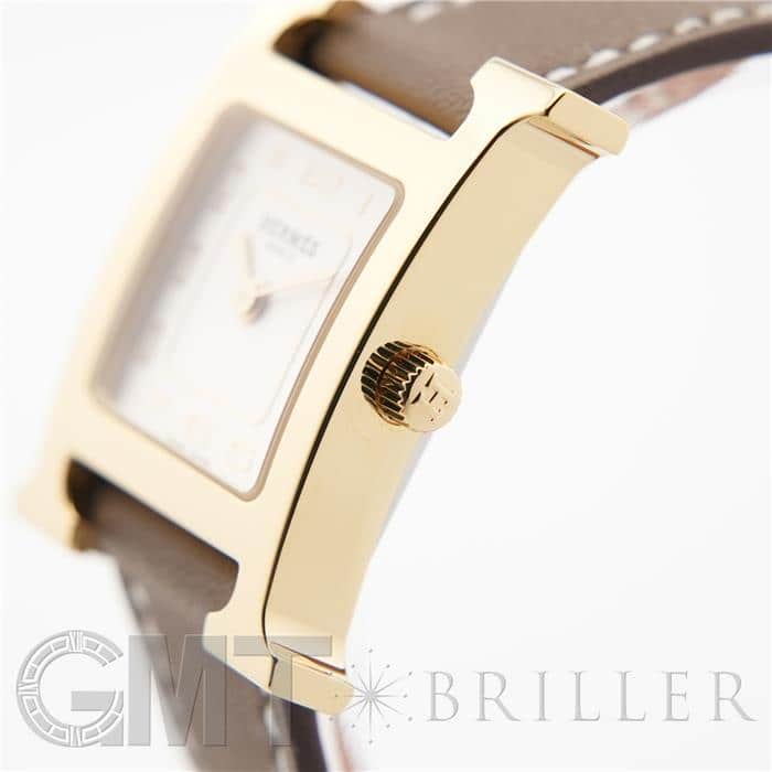 HERMES エルメス Hウォッチ HH1.201.229 ホワイト エトゥープ 22