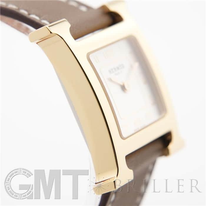 HERMES エルメス Hウォッチ HH1.201.229 ホワイト エトゥープ 23