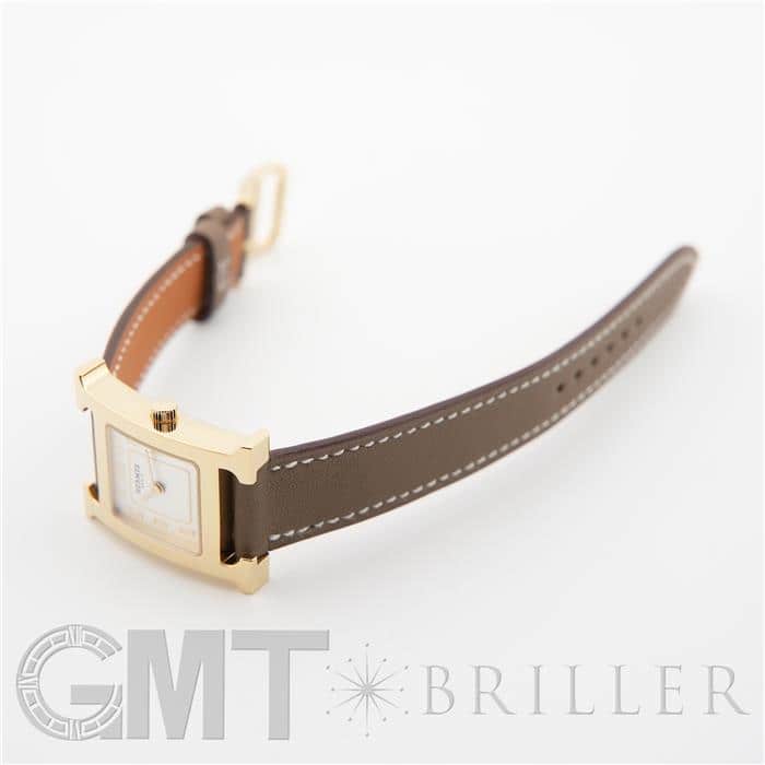 HERMES エルメス Hウォッチ HH1.201.229 ホワイト エトゥープ 24