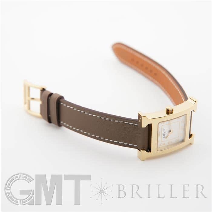 HERMES エルメス Hウォッチ HH1.201.229 ホワイト エトゥープ 25