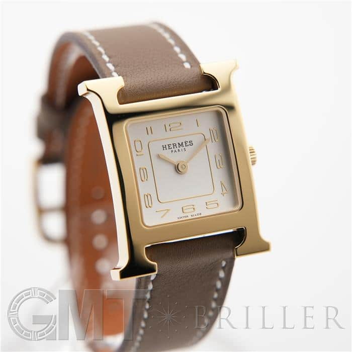 HERMES エルメス Hウォッチ HH1.201.229 ホワイト エトゥープ 8