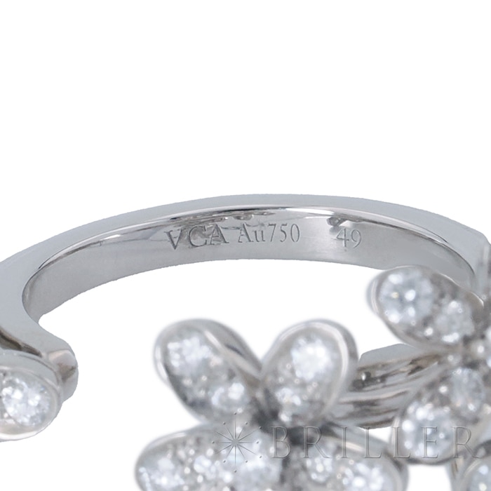 Van Cleef & Arpels ヴァン クリーフ&アーペル ソクラテス アントレ レ ドア リング ホワイトゴールド ダイヤモンド 9号 VCARB14500 10