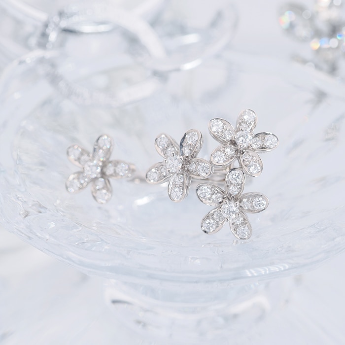 Van Cleef & Arpels ヴァン クリーフ&アーペル ソクラテス アントレ レ ドア リング ホワイトゴールド ダイヤモンド 9号 VCARB14500 2