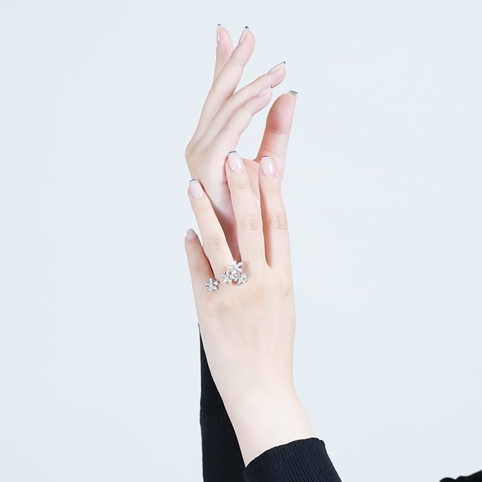 Van Cleef & Arpels ヴァン クリーフ&アーペル ソクラテス アントレ レ ドア リング ホワイトゴールド ダイヤモンド 9号 VCARB14500 14