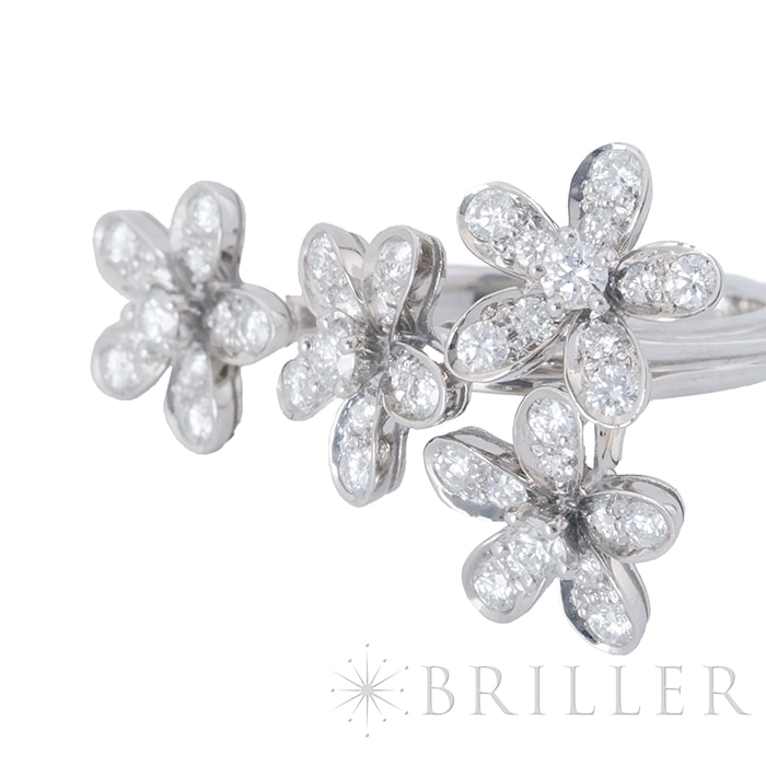 Van Cleef & Arpels ヴァン クリーフ&アーペル ソクラテス アントレ レ ドア リング ホワイトゴールド ダイヤモンド 9号 VCARB14500 5