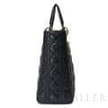CHRISTIAN DIOR クリスチャン ディオール レディディオール ラージ 2way バッグ カナージュ ラムスキン ブラック 13