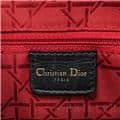 CHRISTIAN DIOR クリスチャン ディオール レディディオール ラージ 2way バッグ カナージュ ラムスキン ブラック 18