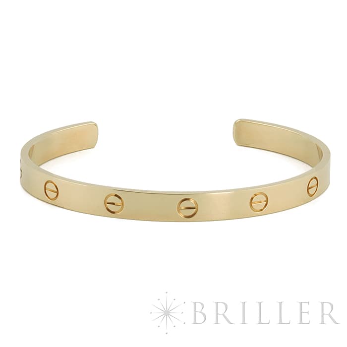 CARTIER カルティエ ラブ ブレスレット オープン バングル イエローゴールド 19号 メイン