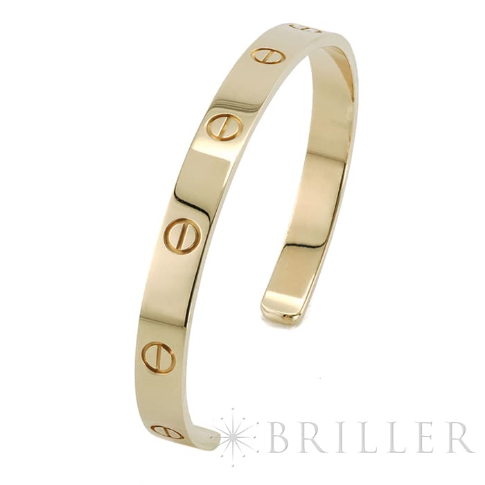 CARTIER カルティエ ラブ ブレスレット オープン バングル イエローゴールド 19号 3