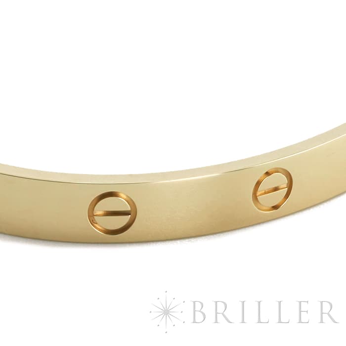 CARTIER カルティエ ラブ ブレスレット オープン バングル イエローゴールド 19号 5