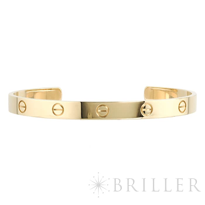 CARTIER カルティエ ラブ ブレスレット オープン バングル イエローゴールド 19号 6
