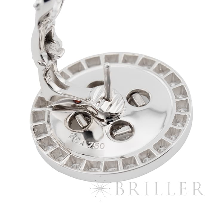 Van Cleef & Arpels ヴァン クリーフ&アーペル ブトニエール ピアス ホワイトゴールド ダイヤモンド 6