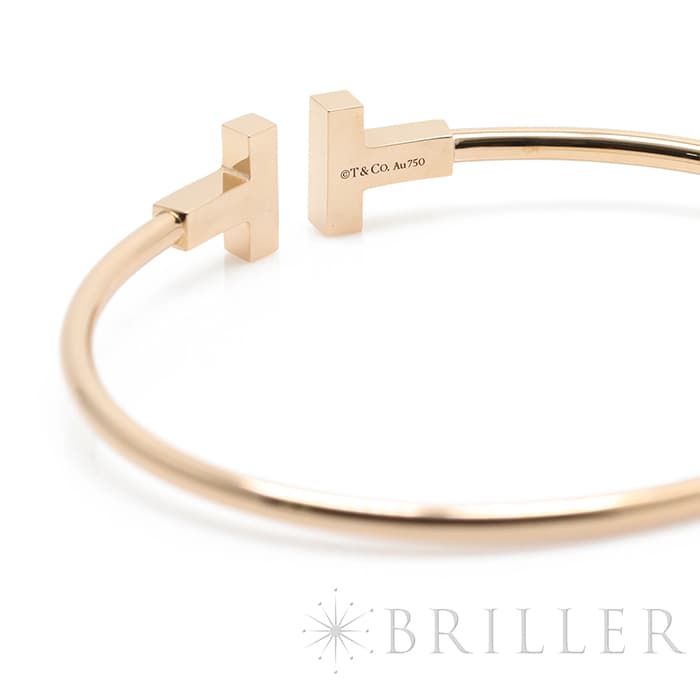 TIFFANY & Co. ティファニー ティファニーT ワイヤー ブレスレット ローズゴールド MD 33419759 12