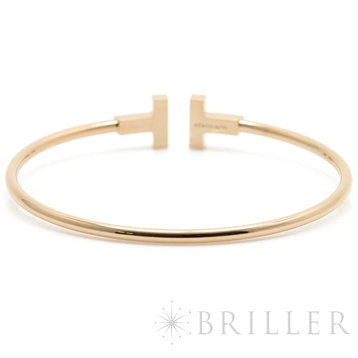 TIFFANY & Co. ティファニー ティファニーT ワイヤー ブレスレット ローズゴールド MD 33419759 1