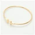 TIFFANY & Co. ティファニー ティファニーT ワイヤー ブレスレット ローズゴールド MD 33419759