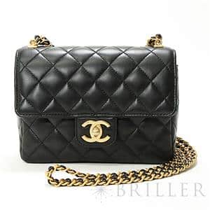 中古)CHANEL シャネル ミニマトラッセ ラムスキン チェーンショルダー