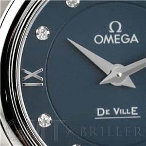 OMEGA オメガ デ・ヴィル プレステージ ブルー 8Pダイヤ 424.10.27.60.53.001