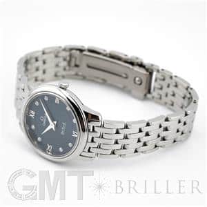 OMEGA オメガ デ・ヴィル プレステージ ブルー 8Pダイヤ 424.10.27.60.53.001