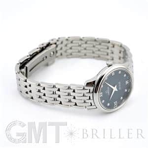 OMEGA オメガ デ・ヴィル プレステージ ブルー 8Pダイヤ 424.10.27.60.53.001