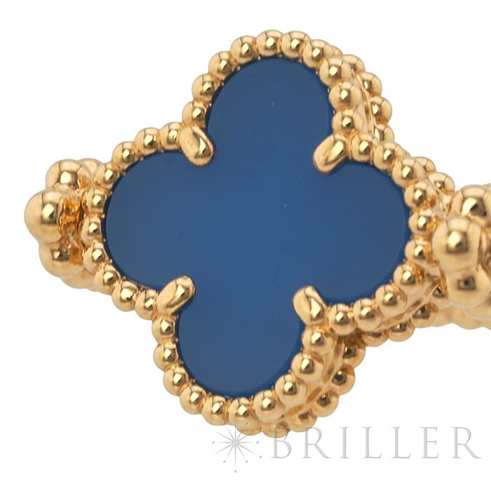 Van Cleef & Arpels ヴァン クリーフ&アーペル アルハンブラ ヴィンテージアルハンブラ リング イエローゴールド アゲート ダイヤモンド 7号 VCARPGV147 10
