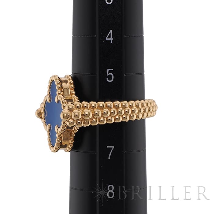 Van Cleef & Arpels ヴァン クリーフ&アーペル アルハンブラ ヴィンテージアルハンブラ リング イエローゴールド アゲート ダイヤモンド 7号 VCARPGV147 11